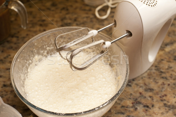 Mixing batter for baking Stock photo © photohome