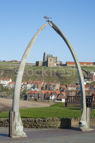 Stock photo: Whalebone arch in Whitby, North Yorkshire