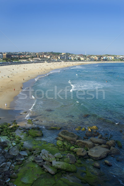 Strand Sydney water Blauw zand golven Stockfoto © photohome