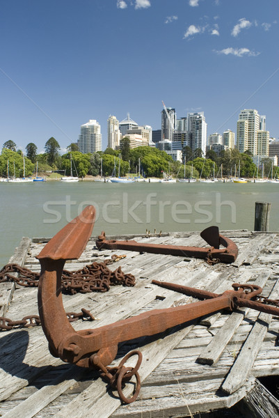 Brisbane rio ver histórico canguru ponto Foto stock © photohome