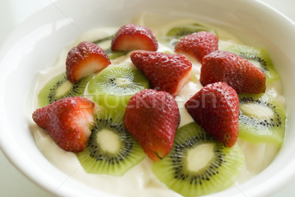 Fruit yoghurt breakfast Stock photo © photohome