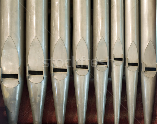 Velho órgão pipes igreja Foto stock © photohome
