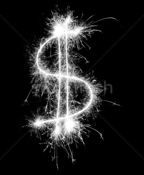 жадность хорошие доллара символ черный Сток-фото © photohome