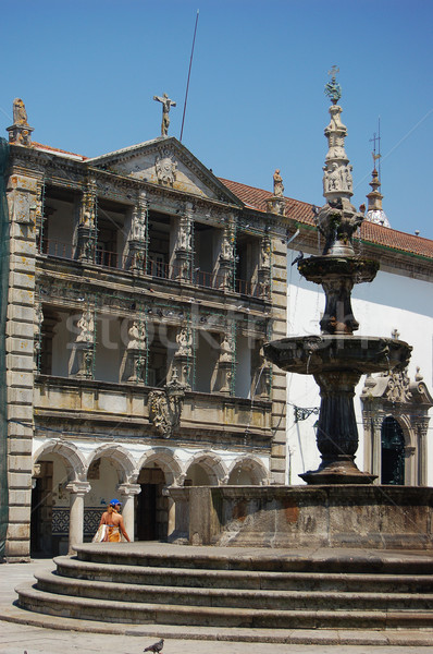 Church and Casa da Misericordia in the Republic Square. Viana do Stock photo © Photooiasson