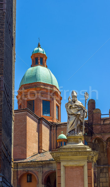 Piazza di Porta Ravegnana in Bologna. Emilia-Romagna. Italy. Stock photo © Photooiasson
