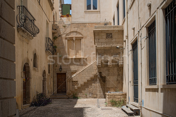 Typical street of Siracusa, Sicily.
 Stock photo © Photooiasson