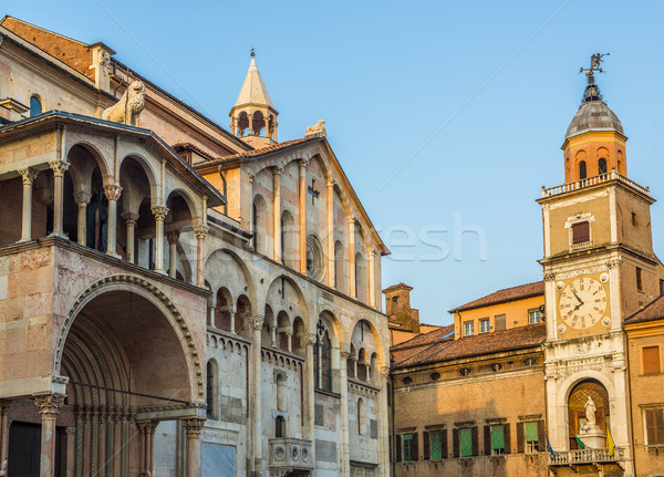 Cathedral of Santa Maria Assunta e San Geminiano of Modena, in Emilia-Romagna. Italy. Stock photo © Photooiasson