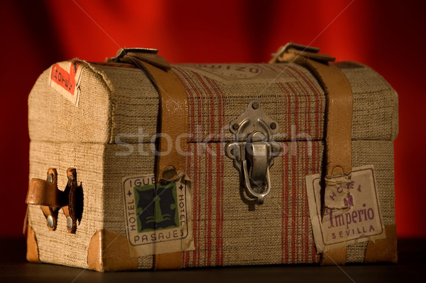 旅人 胸 赤 ロック スーツケース 休日 ストックフォト © Photooiasson