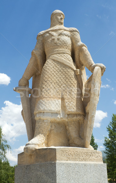 Statue of Diego Rodriguez, Burgos. Spain Stock photo © Photooiasson