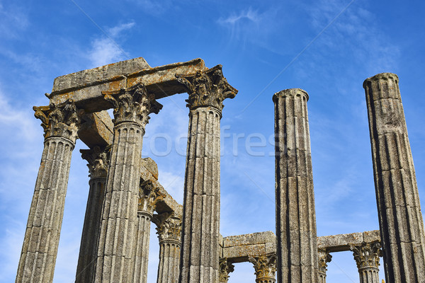 Stock photo: Diana temple in Evora, Alentejo. Portugal.