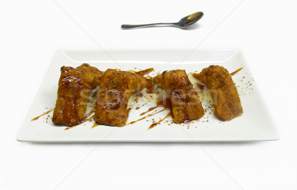 Torrijas, typical spanish sweet in Lent and Easter or Holy week. Stock photo © Photooiasson