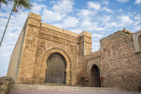 Bab el Kebir gate of Kasbah of the Udayas. Stock photo © Photooiasson