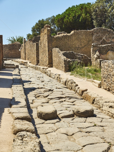 Foto stock: Ruínas · antigo · romano · cidade · Itália · pedra