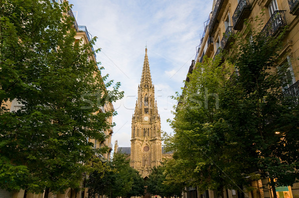 Buen Pastor Cathedral in San Sebastian. Spain Stock photo © Photooiasson