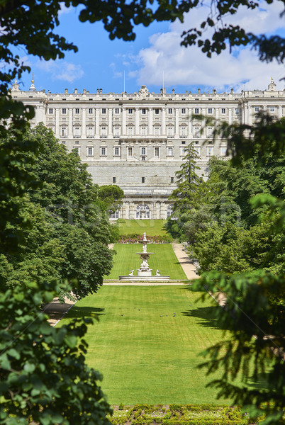 West facade of Royal Palace. Madrid, Spain. Stock photo © Photooiasson
