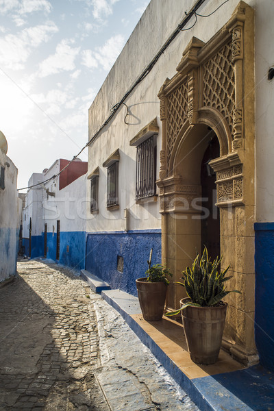 Street of Kasbah of the Udayas in Rabat, Morocco. Stock photo © Photooiasson