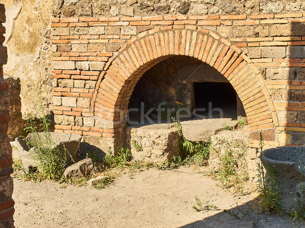 Ruines anciens romaine ville Italie four Photo stock © Photooiasson