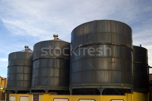 Stock photo: Wine Tanks in Warehouse