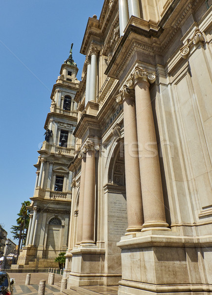 Principal facade of Santuario della Beata Vergine del Rosario. Pompei. Stock photo © Photooiasson