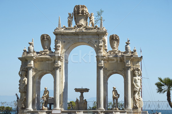 Fontana del Gigante o della Immacolatella. Naples, Italy. Stock photo © Photooiasson