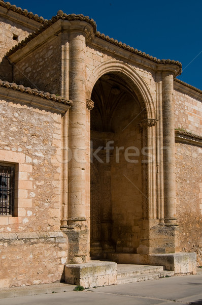 Santa Maria church. Alarcon in Cuenca. Spain Stock photo © Photooiasson