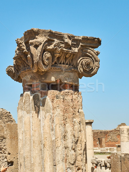 Stock photo: Ruins of Pompeii, ancient Roman city. Pompei, Campania. Italy.