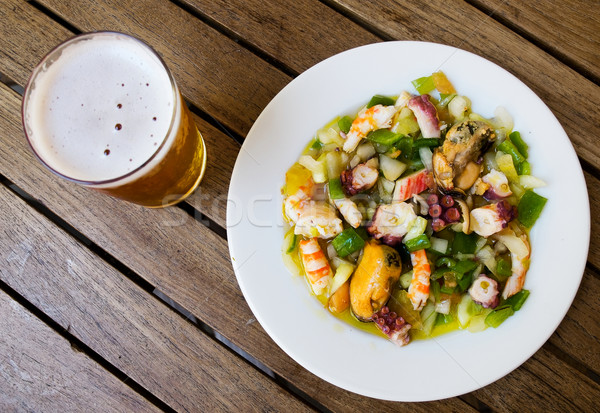 Salpicon de marisco / Shellfish salad. Stock photo © Photooiasson
