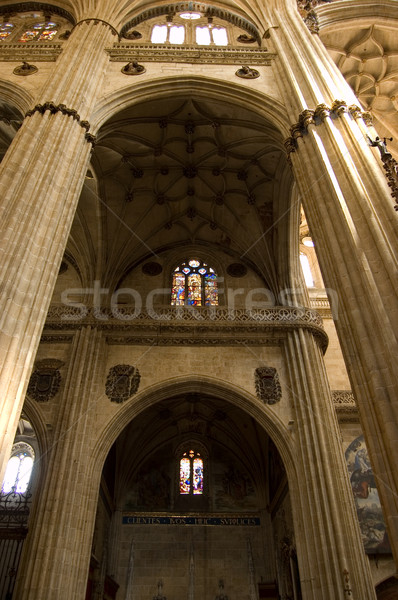 Aisle inside in New Cathedral of Salamanca, Spain Stock photo © Photooiasson