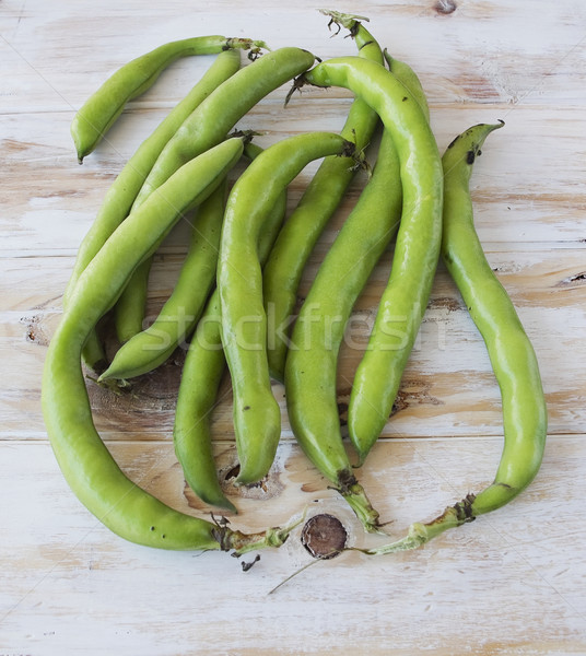 Stock photo: Seedcases lima beans.