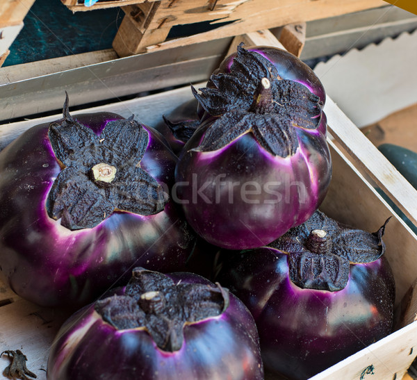 Mor pazar gıda sebze tarım taze Stok fotoğraf © Photooiasson