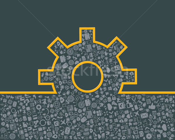Creative process concept in flat style, vector. Stock photo © Photoroyalty
