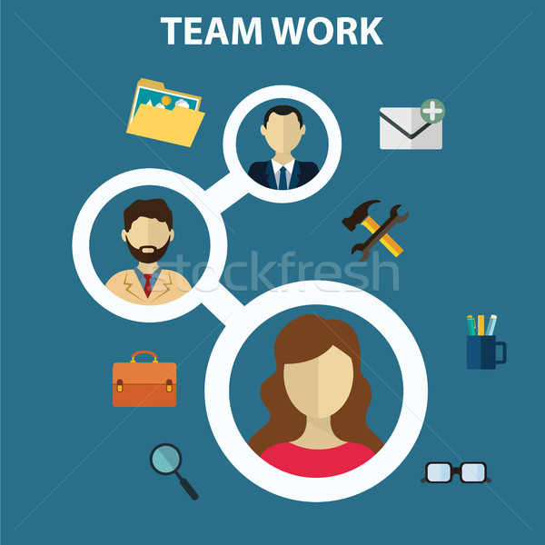 Stockfoto: Teamwerk · web · stijl · zakenman