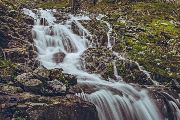 Majestic mountain stream waterfall Stock photo © photosebia