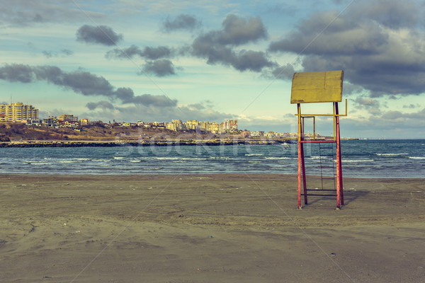 Abandoned weathered lifeguard tower Stock photo © photosebia