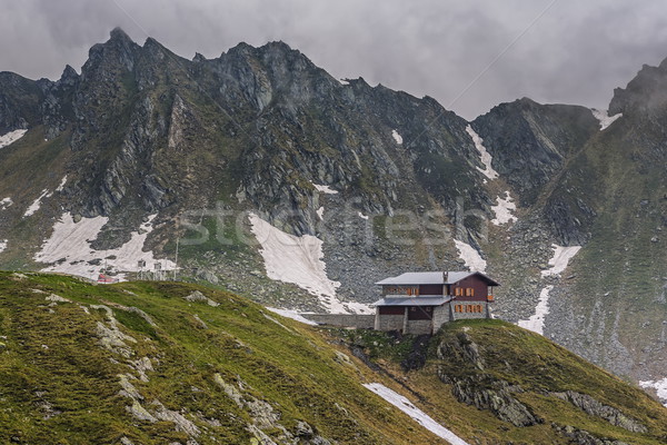 Montagne paysages chalet lac Resort montagnes [[stock_photo]] © photosebia