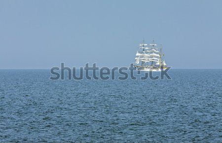 Gemi yelkencilik deniz manzarası beyaz açık deniz Stok fotoğraf © photosebia