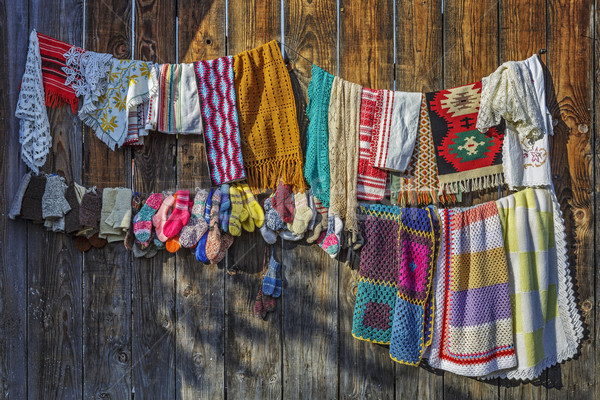 Traditional handcraft crocheted fabrics Stock photo © photosebia