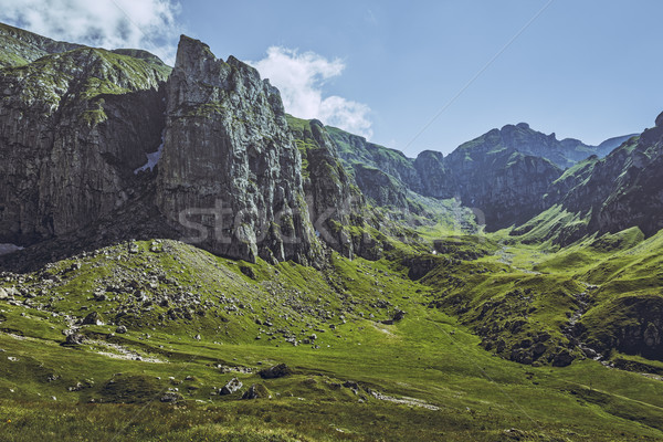 Dolinie góry Rumunia malowniczy górskich krajobraz Zdjęcia stock © photosebia