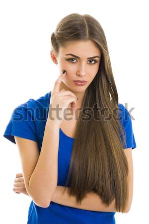 Beautiful unsure woman Stock photo © photosebia