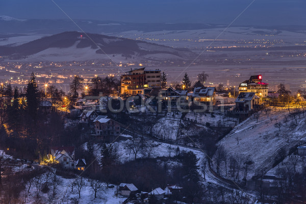 Winter nightfall Stock photo © photosebia