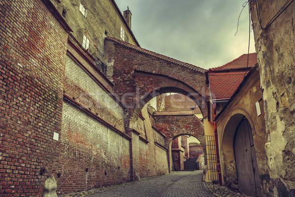 Stok fotoğraf: Cityscape · Romanya · huzurlu · eski