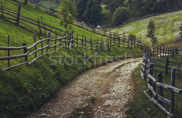 Stock photo: Transylvanian country road