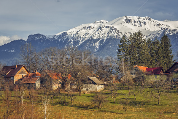 Romeno primavera ensolarado montanhas tradicional Foto stock © photosebia