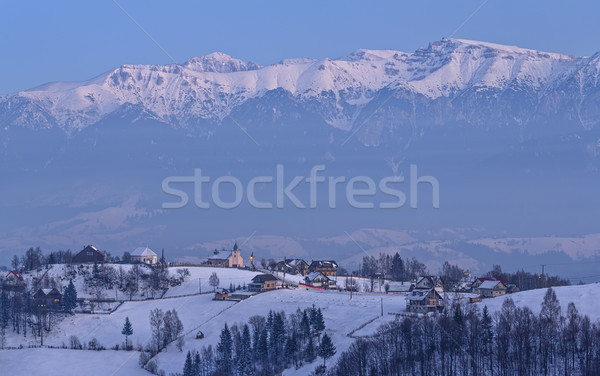 Winter evening over the mountains Stock photo © photosebia