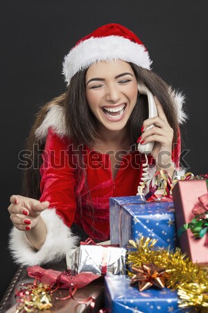 Noël fille cadeaux neige belle sexy girl [[stock_photo]] © photosebia