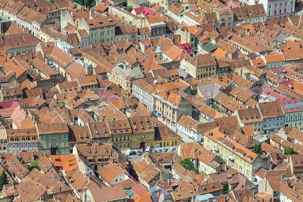 Aerial view of Brasov, Romania Stock photo © photosebia