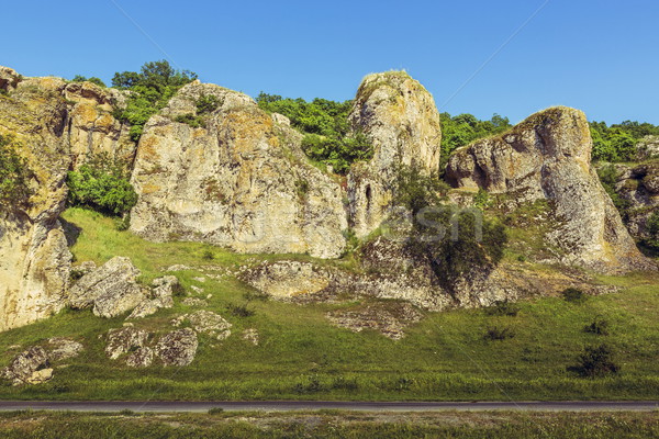 Mountain landscape with some of the oldest limestone rock formations in Europe, dating back to Mesoz Stock photo © photosebia
