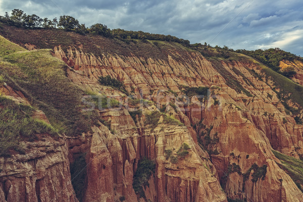 Sandstein Klippen szenische Ansicht steilen Stock foto © photosebia