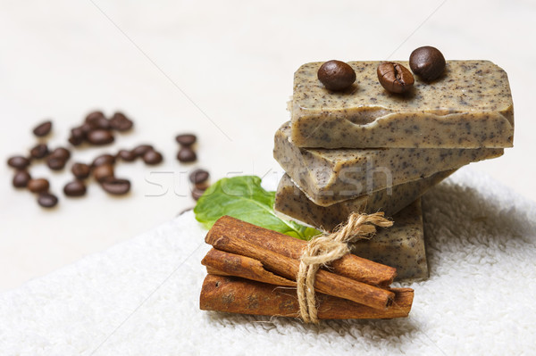 Handmade flavored soap bars Stock photo © photosebia