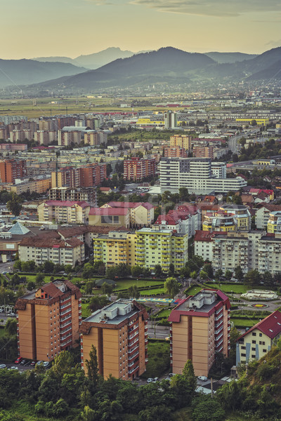 Stock photo: Aerial Brasov cityscape